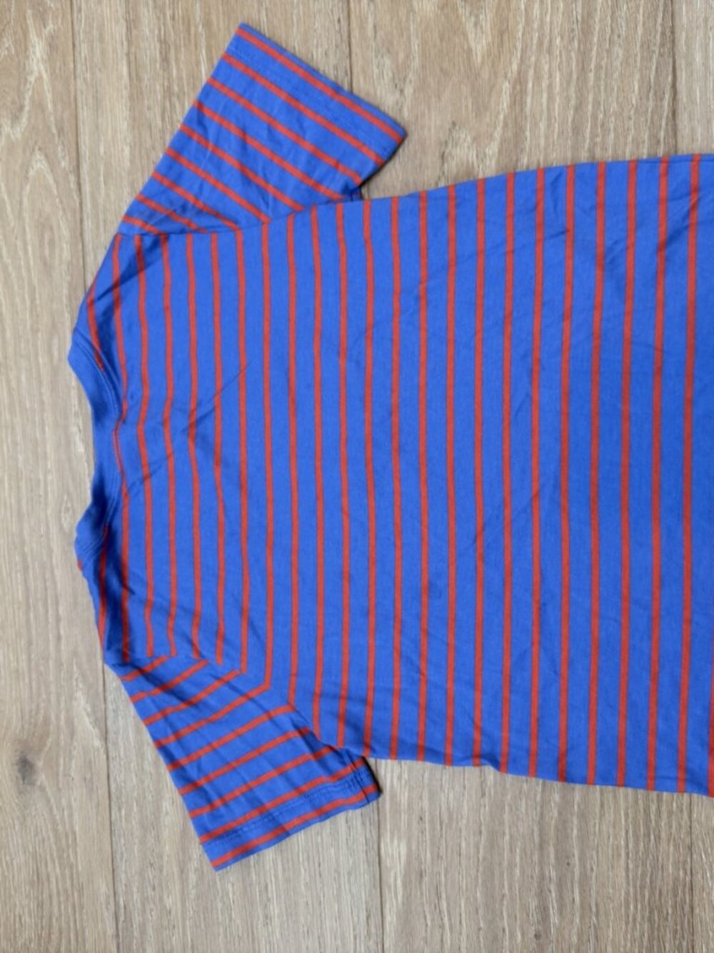Hanna Andersson Blue Orange Striped Pima Cotton Tee Size 5 (110 cm)